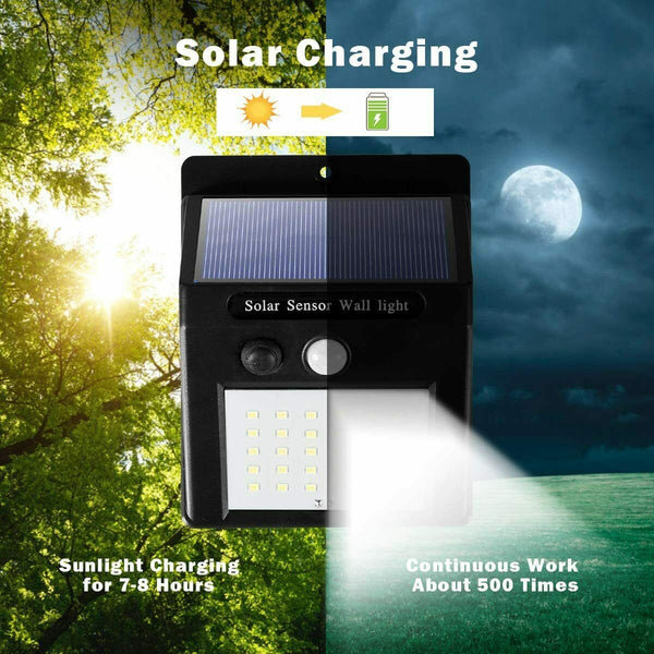Ridgeyard Solar Lights Outdoor 33 LED(2 Pack)