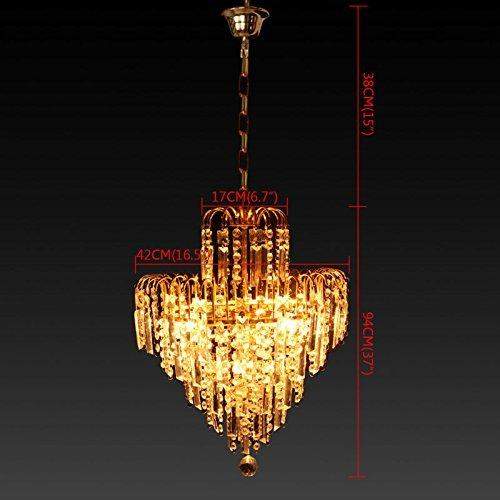 Ridgeyard 4 Lights Crystal Chandelier-Ridgeyard-