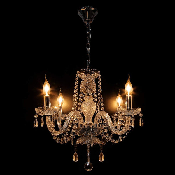 Ridgeyard 4 Lights Modern Luxurious Crystal Chandelier-Ridgeyard-