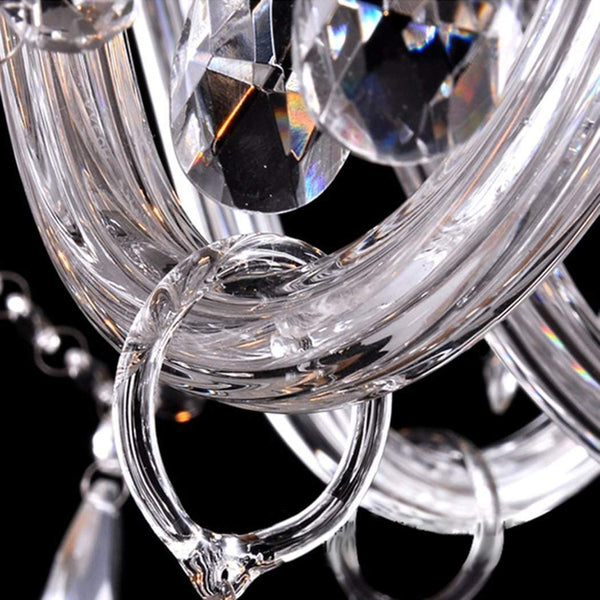 Ridgeyard Elegant Crystal Lamp Fixture Pendant 6 Light-Ridgeyard-