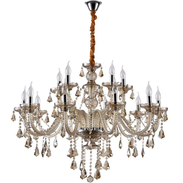 Ridgeyard E12 15 Ligths Crystal Candle Style Chandelier-Ridgeyard-