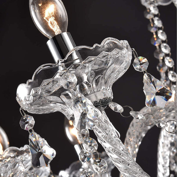 Ridgeyard Clear 10 Lights Modern Luxurious K9 Crystal Chandelier-Ridgeyard-
