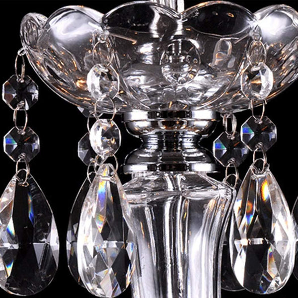Ridgeyard Elegant Crystal Lamp Fixture Pendant 6 Light-Ridgeyard-