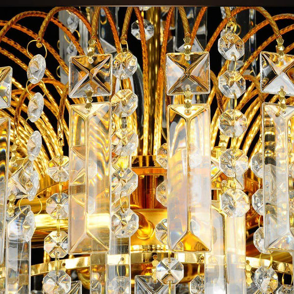 Ridgeyard 4 Lights Crystal Chandelier-Ridgeyard-