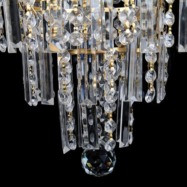 Ridgeyard 4 Lights Crystal Chandelier-Ridgeyard-
