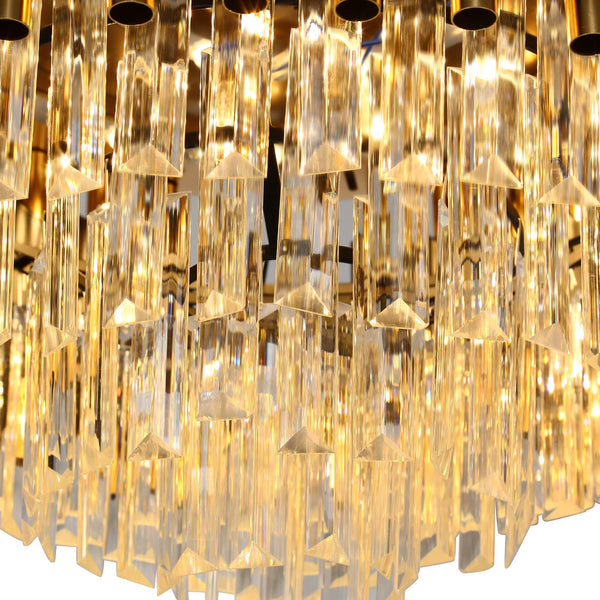 Ridgeyard 42" Crystal Ceiling Lamp Fan Light