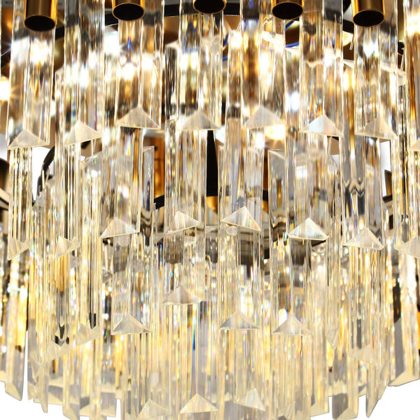 Ridgeyard 42" Crystal Ceiling Lamp Fan Light
