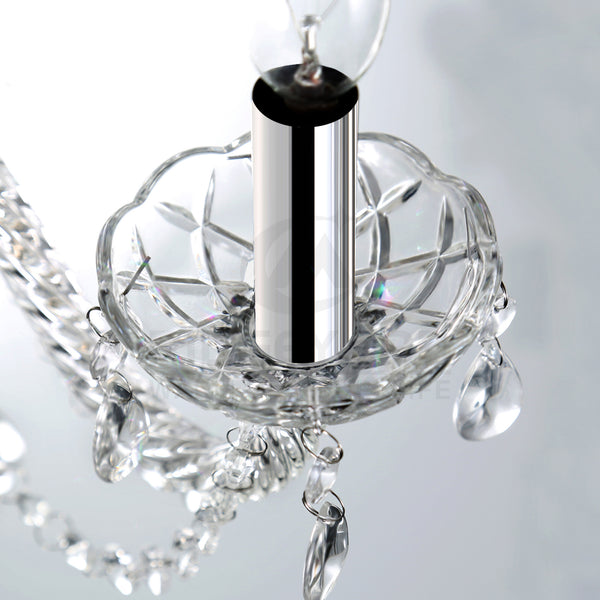 Ridgeyard 4 Lights Modern Luxurious Crystal Chandelier
