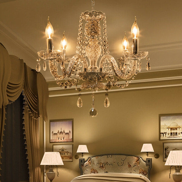 Ridgeyard 4 Lights Modern Luxurious Crystal Chandelier(Europe)
