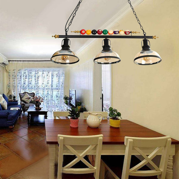 Ridgeyard 3 Light Metal Ball Design Pendant Ceiling Fixture Lamp-Ridgeyard-