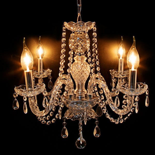 Ridgeyard 4 Lights Modern Luxurious Crystal Chandelier(Europe)