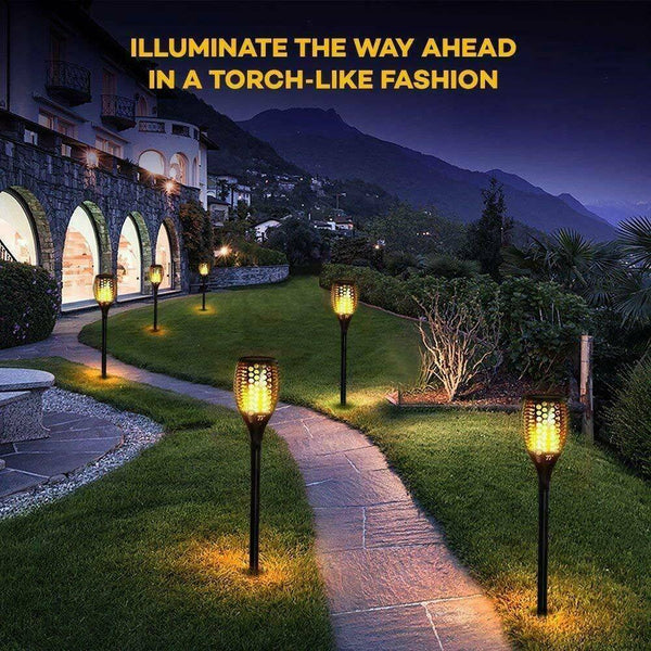 Ridgeyard Solar Outdoor 3 Modes 96 Led 31'' Waterproof Lamp(2 Pack)-Ridgeyard-