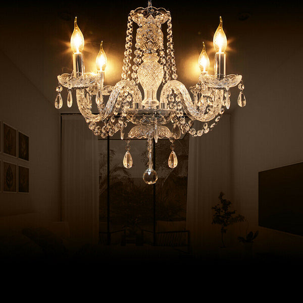 Ridgeyard 4 Lights Modern Luxurious Crystal Chandelier(Europe)