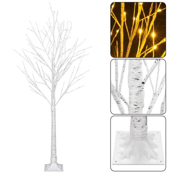 Ridgeyard 4FT Snowflake Christmas Tree 🎄（48 LED Lamp）-Ridgeyard-