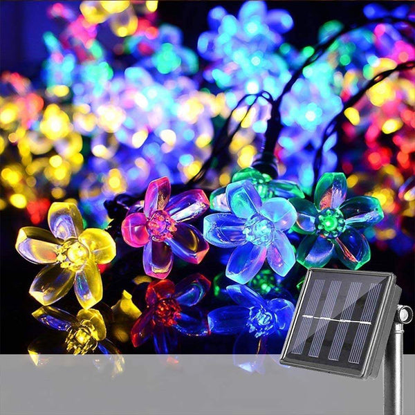 Ridgeyard 50 LED Flower Blossom Solar String Lights-Ridgeyard-