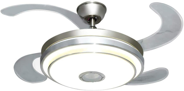 Ridgeyard 42" Ceiling Fan Lamp Bluetooth Speaker LED Chandelier-Ridgeyard-
