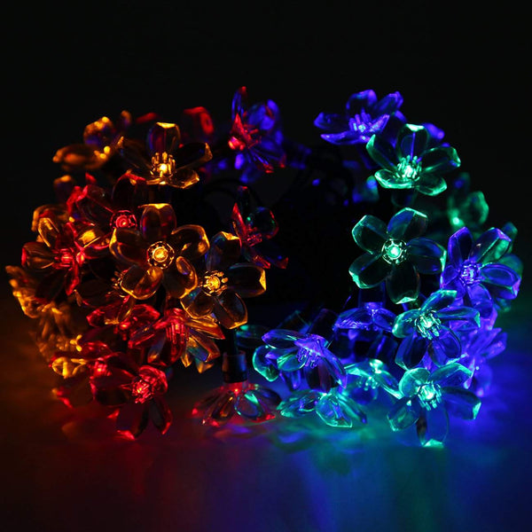 Ridgeyard 50 LED Flower Blossom Solar String Lights-Ridgeyard-