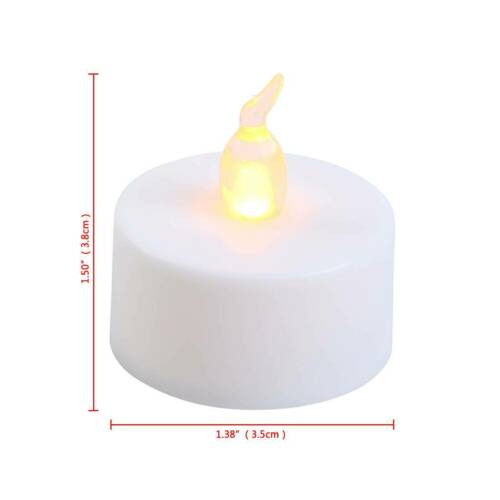 Ridgeyard 24PCS LED Candle Lamp (Yellow Light Does not Flash)-Ridgeyard-